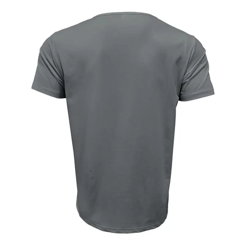 Men's 2025 Cotton Short Sleeve V-Neck T-Shirt White — feature 37
