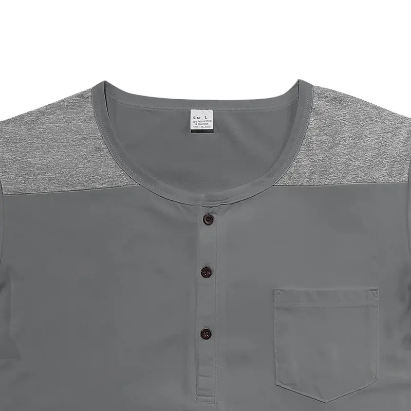 Men's 2025 Cotton Short Sleeve V-Neck T-Shirt White — feature 40