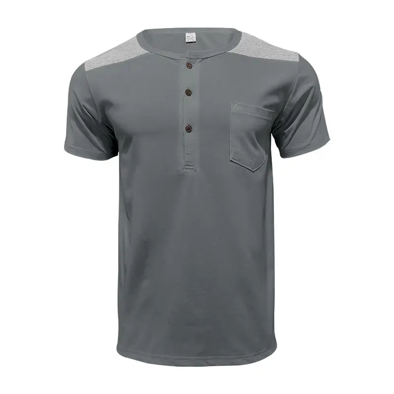 Men's 2025 Cotton Short Sleeve V-Neck T-Shirt White - Image 5
