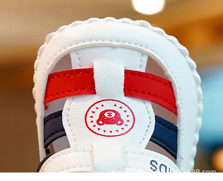 Baby Sandals White Blue Red 0-1 Year Old Non-Slip — feature 1