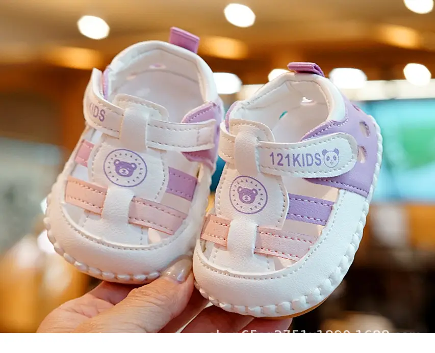 Baby Sandals White Blue Red 0-1 Year Old Non-Slip — feature 7
