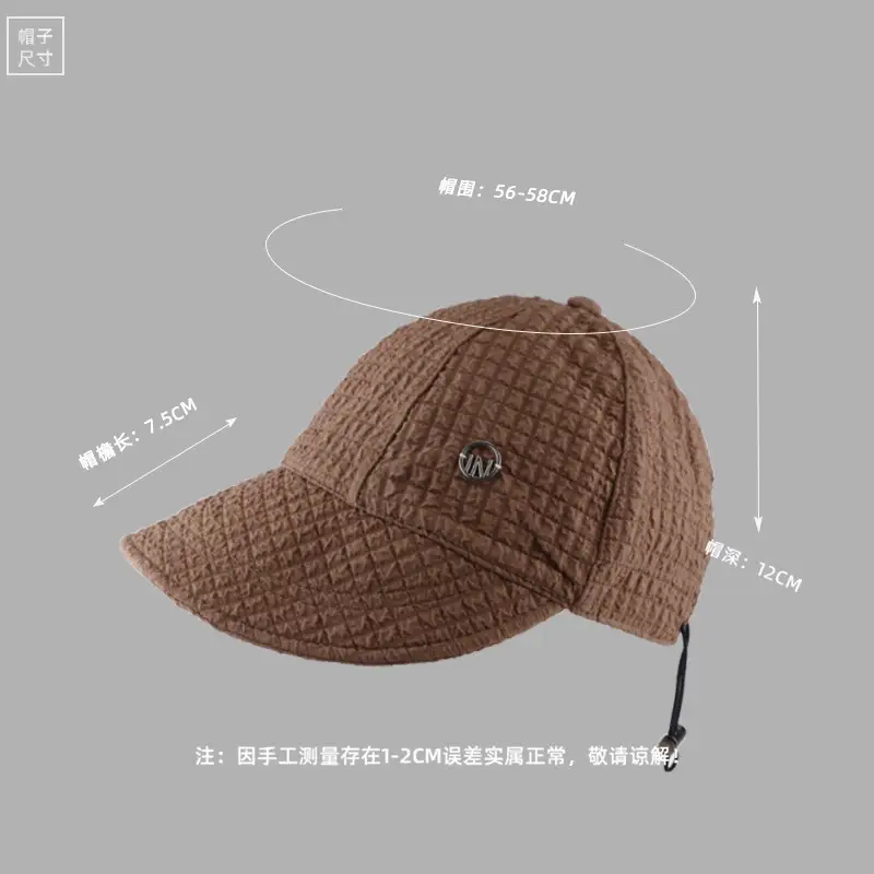 Women's Wide-brimmed Korean Style Sun Hat Black Brown White - Image 7