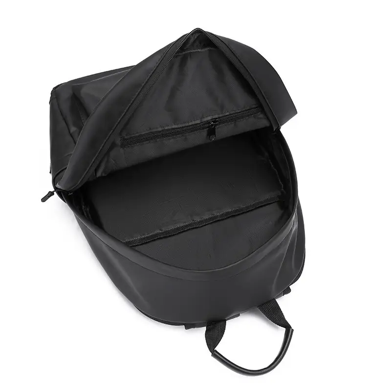 Trendy Leather Film Backpack Men's Large Capacity Casual Backpack Business Travel Multifunctional Laptop Backpack