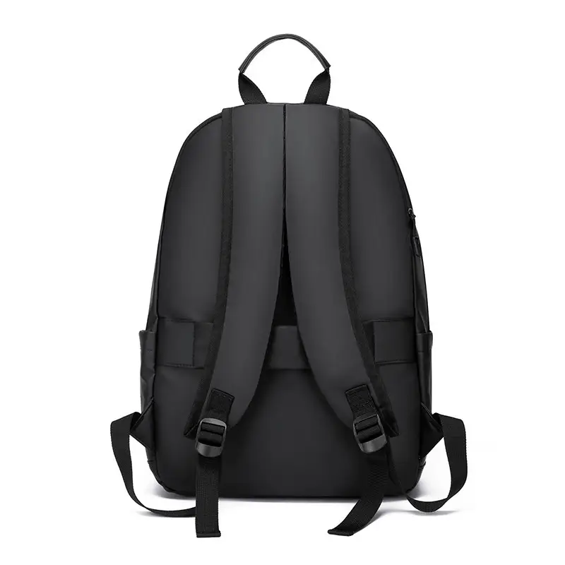 Trendy Leather Film Backpack Men's Large Capacity Casual Backpack Business Travel Multifunctional Laptop Backpack