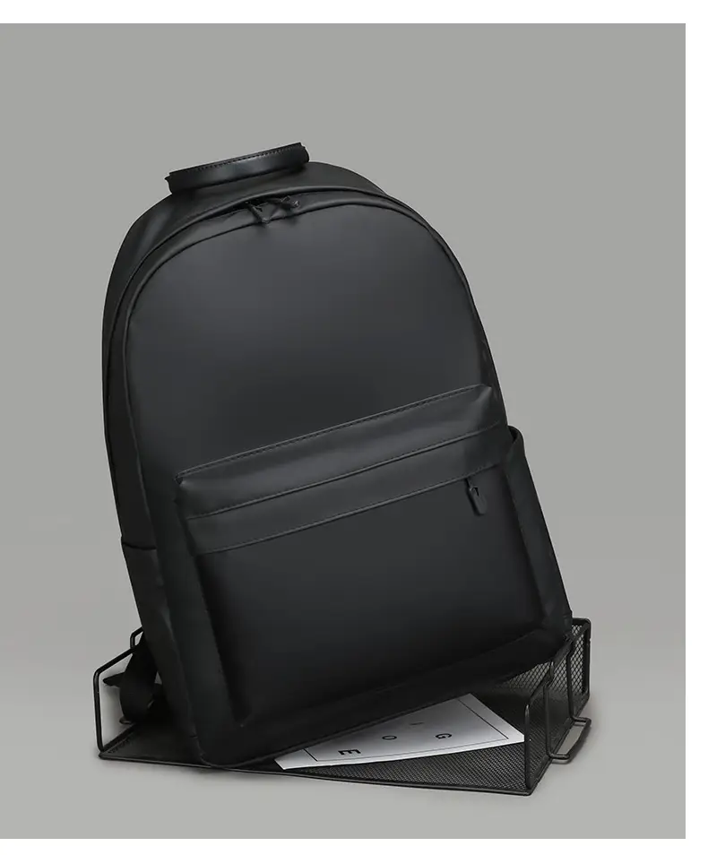 Trendy Leather Film Backpack Men's Large Capacity Casual Backpack Business Travel Multifunctional Laptop Backpack — feature 25