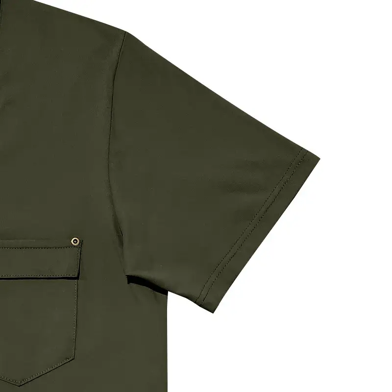 Men's Olive Green V-Neck Slim Fit T-Shirt — feature 29