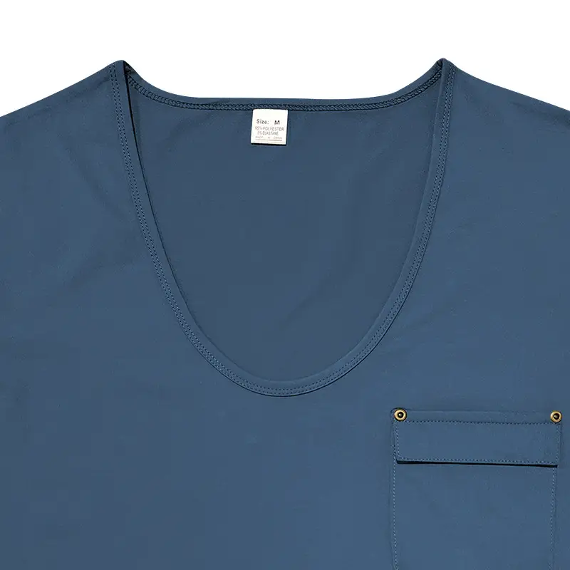 Men's Olive Green V-Neck Slim Fit T-Shirt — feature 36