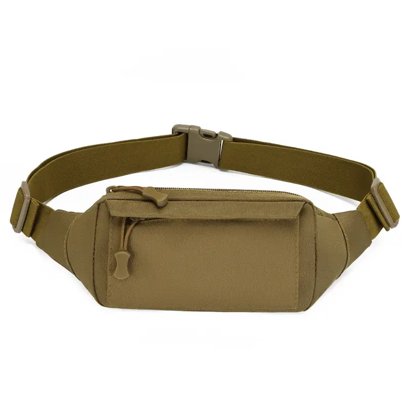 Men's Waterproof Tactical Waist Bag Brown - Image 10
