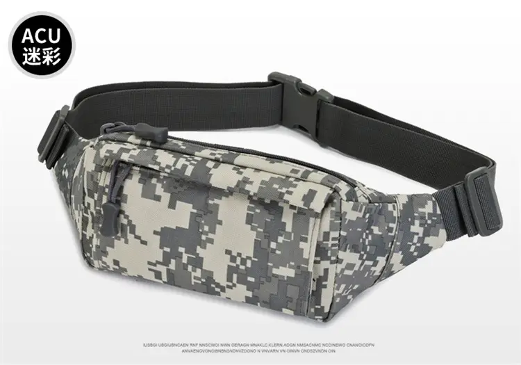 Men's Waterproof Tactical Waist Bag Brown — feature 14