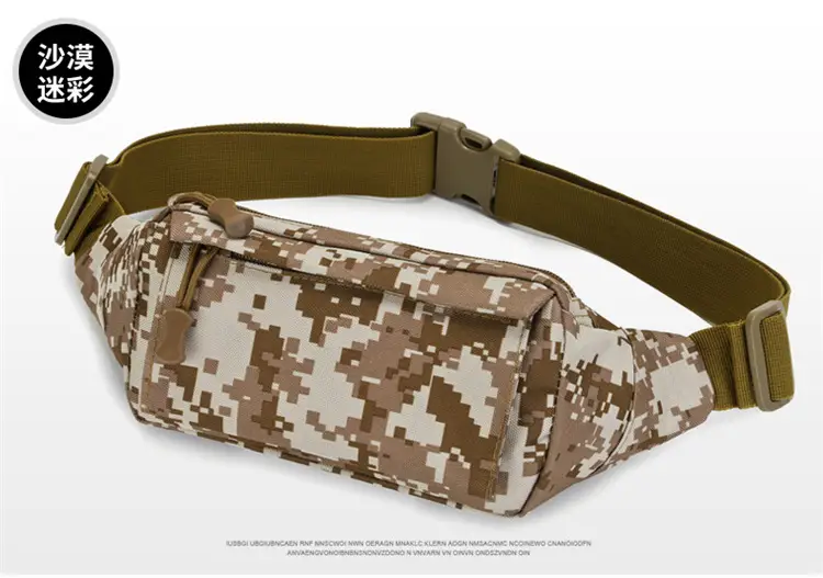 Men's Waterproof Tactical Waist Bag Brown — feature 15