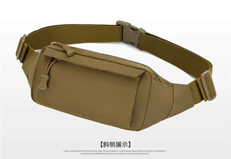 Men's Waterproof Tactical Waist Bag Brown — feature 19