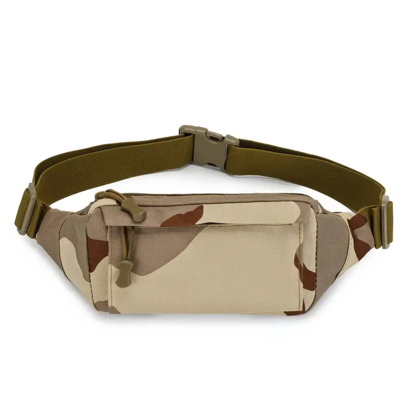 Men's Waterproof Tactical Waist Bag Brown - Image 4