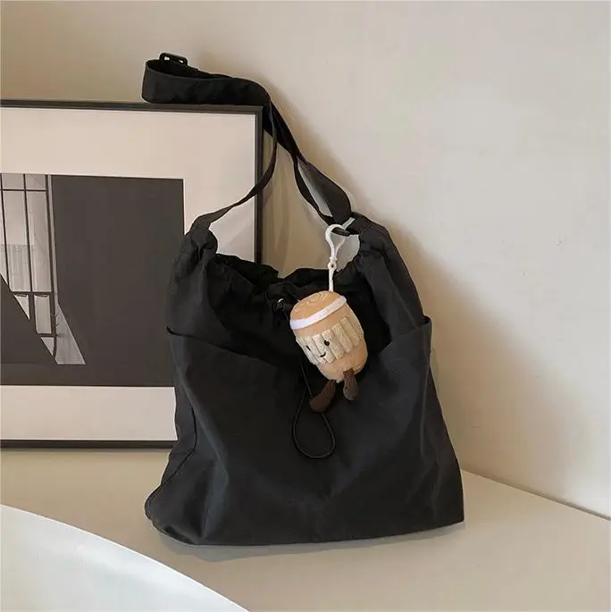 Women's Canvas Shoulder Bag Large Capacity Tan - Image 14