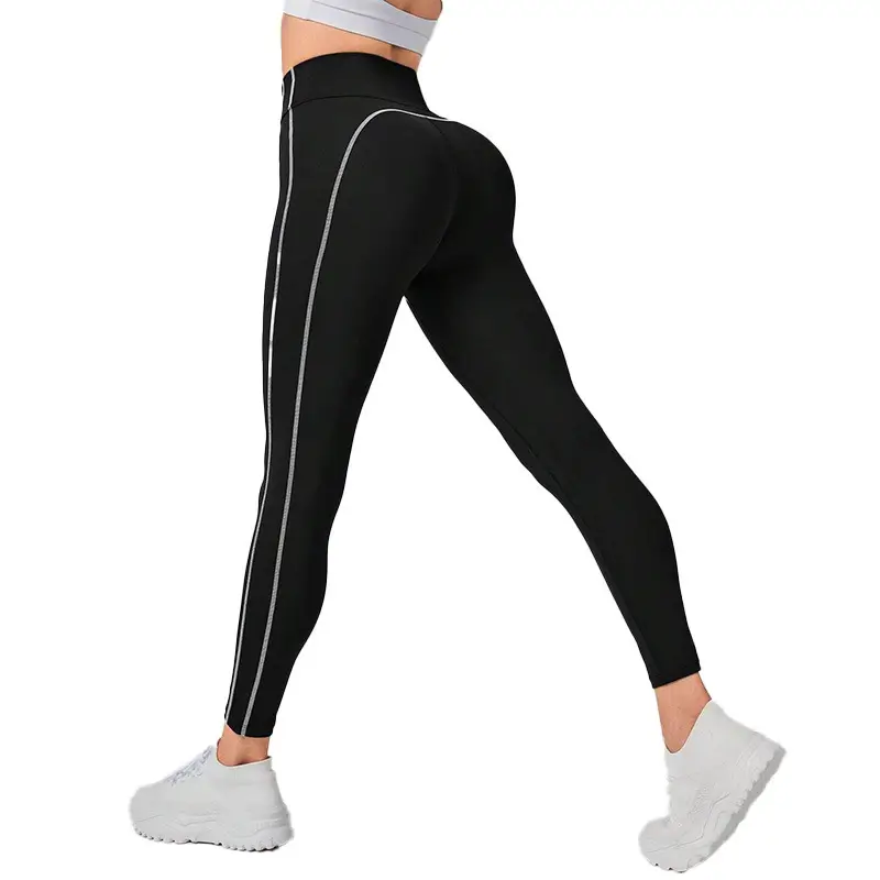 Cross-border Yoga Pants Black High Waist Running Leggings Women - Image 5