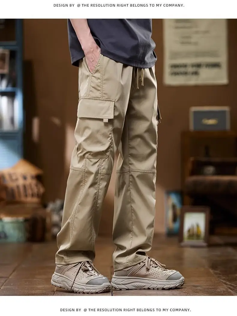 American Style Men's Multi-Pocket Summer Pants — feature 12