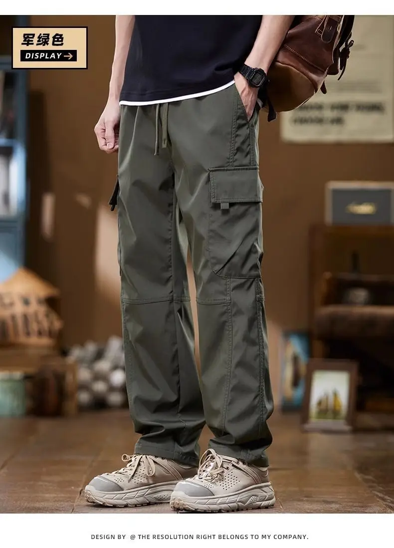 American Style Men's Multi-Pocket Summer Pants — feature 14