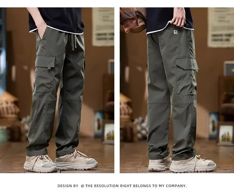 American Style Men's Multi-Pocket Summer Pants — feature 15