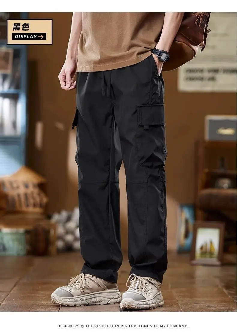 American Style Men's Multi-Pocket Summer Pants — feature 16