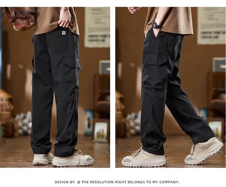 American Style Men's Multi-Pocket Summer Pants — feature 17