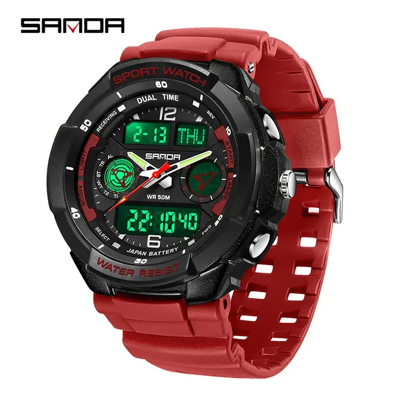 Sanda Multi-Functional Waterproof Watch for Men - Image 5