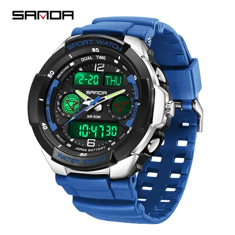 Sanda Multi-Functional Waterproof Watch for Men - Image 7