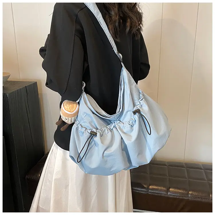 Women's Large Canvas Shoulder Bag Grey 2024 — feature 23