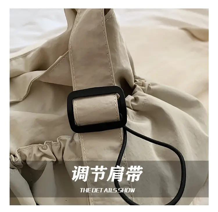 Women's Large Canvas Shoulder Bag Grey 2024 — feature 6