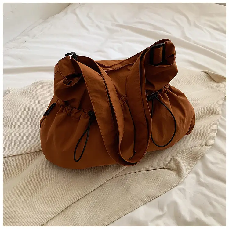 Women's Large Canvas Shoulder Bag Grey 2024 - Image 2