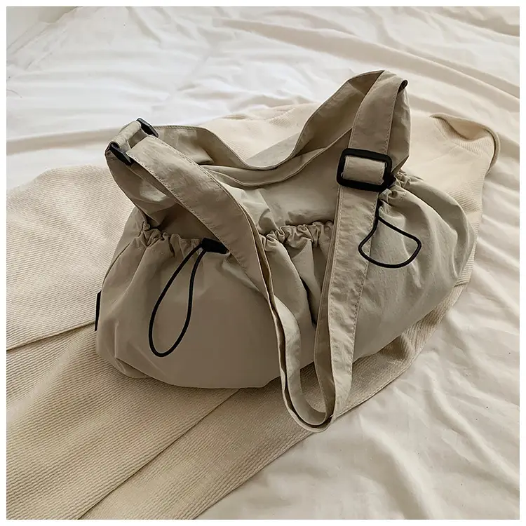 Women's Large Canvas Shoulder Bag Grey 2024 - Image 3