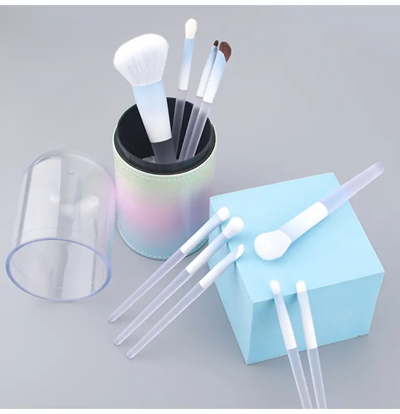 10-Piece Makeup Brush Set with Wool & Animal Hair Brushes — feature 12