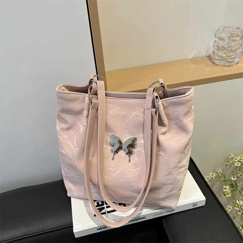 Pink Butterfly Tote Bag for Women 2024 New Arrival - Image 6