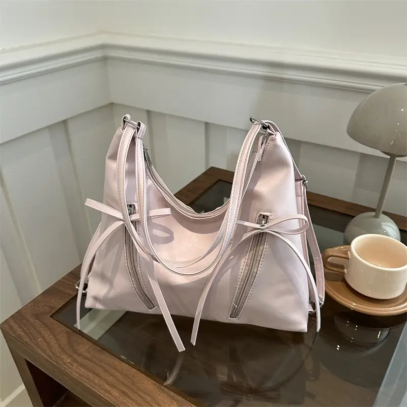Silver Ballet Style Shoulder Bag Large Capacity Women - Image 5