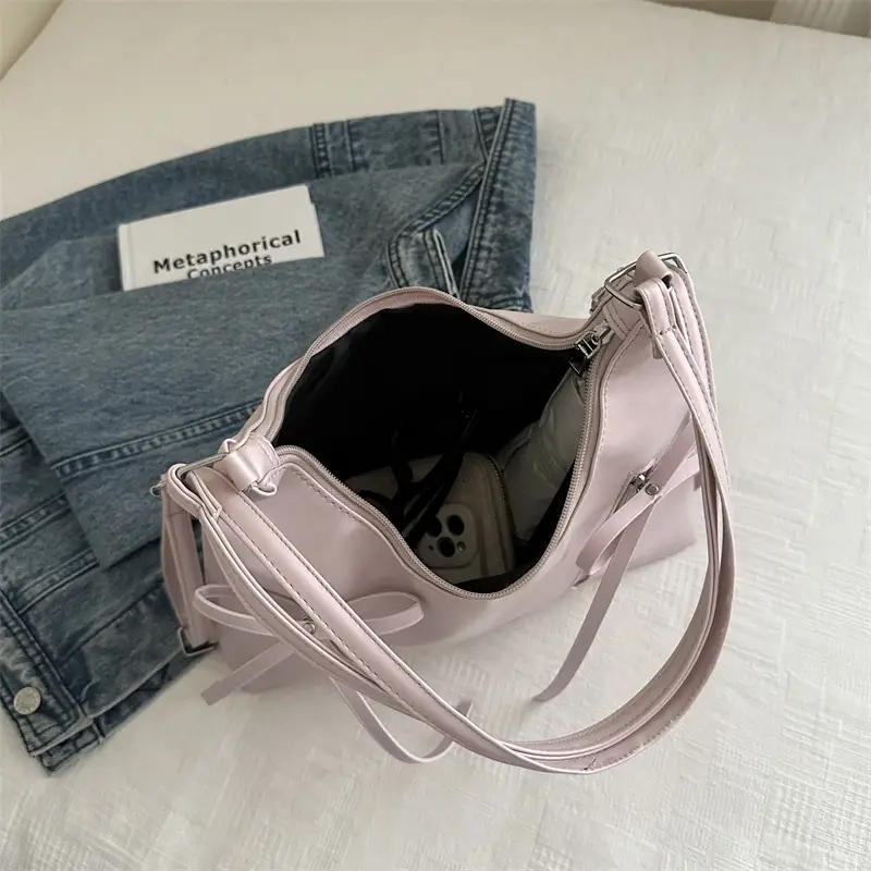 Silver Ballet Style Shoulder Bag Large Capacity Women - Image 8
