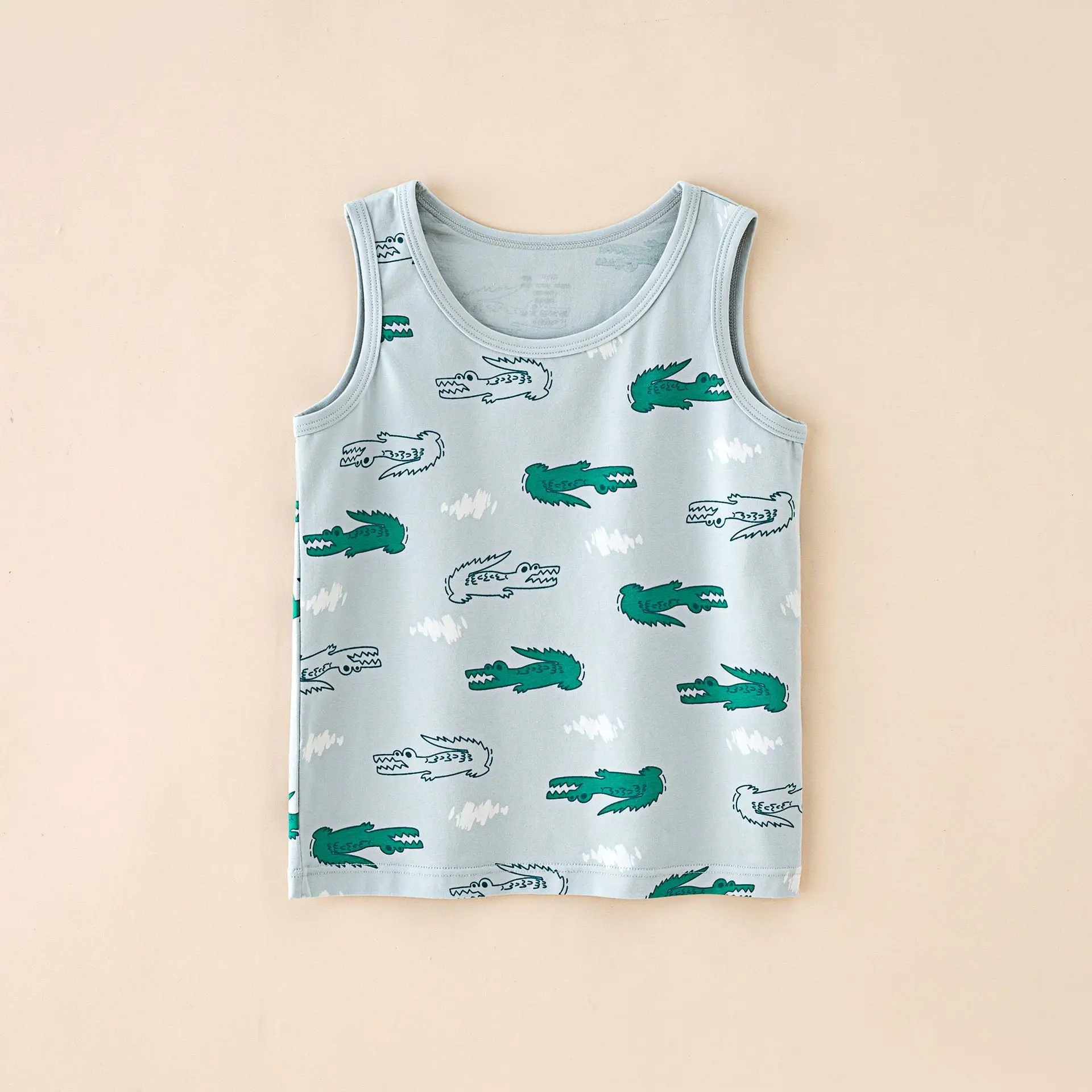 Boys Cartoon Cotton Vest Summer Sleeveless Top