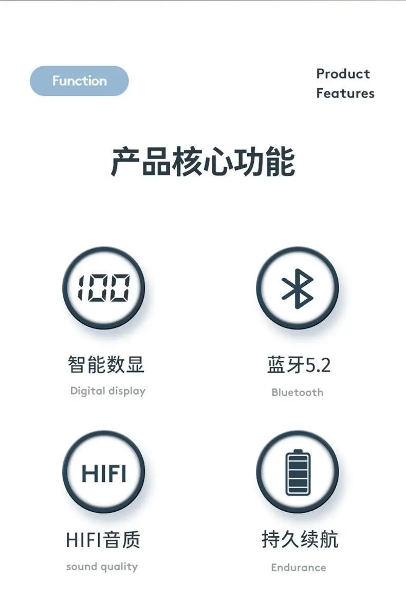 2026 V13 Bluetooth Headset with Ultra-Long Standby and Battery Life, Wireless Single-Ear Ear-Hook Style, Suitable for Drivers — feature 3