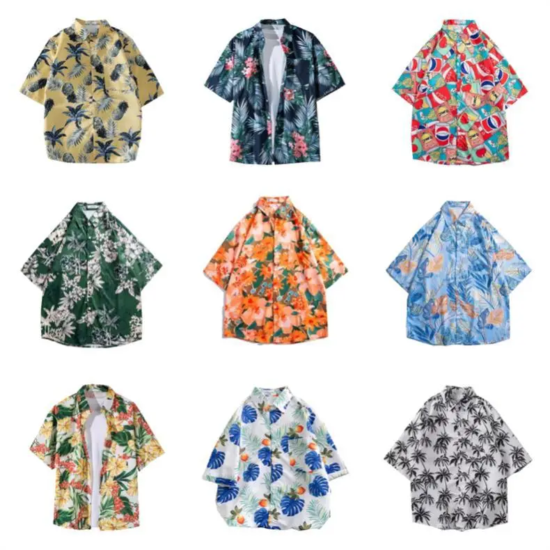 2024 Summer Floral Short Sleeve Shirt for Boys Girls — feature 2