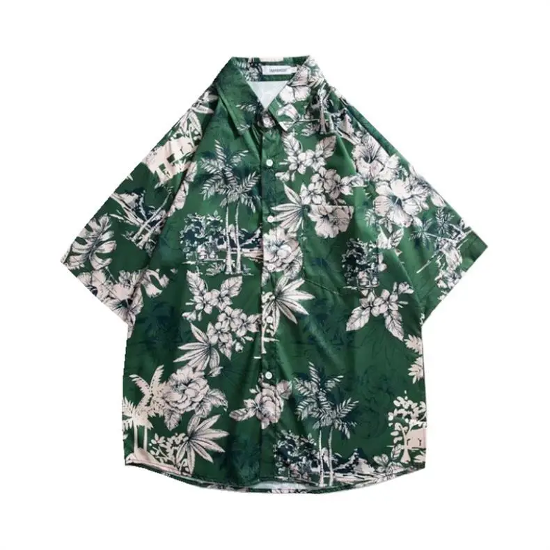 2024 Summer Floral Short Sleeve Shirt for Boys Girls — feature 3