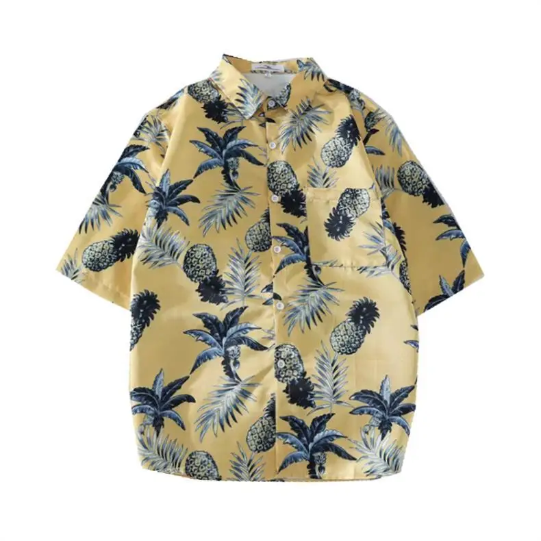 2024 Summer Floral Short Sleeve Shirt for Boys Girls — feature 6