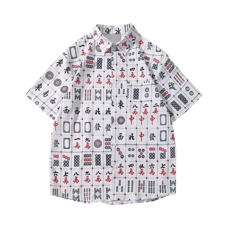 2024 Summer Floral Short Sleeve Shirt for Boys Girls