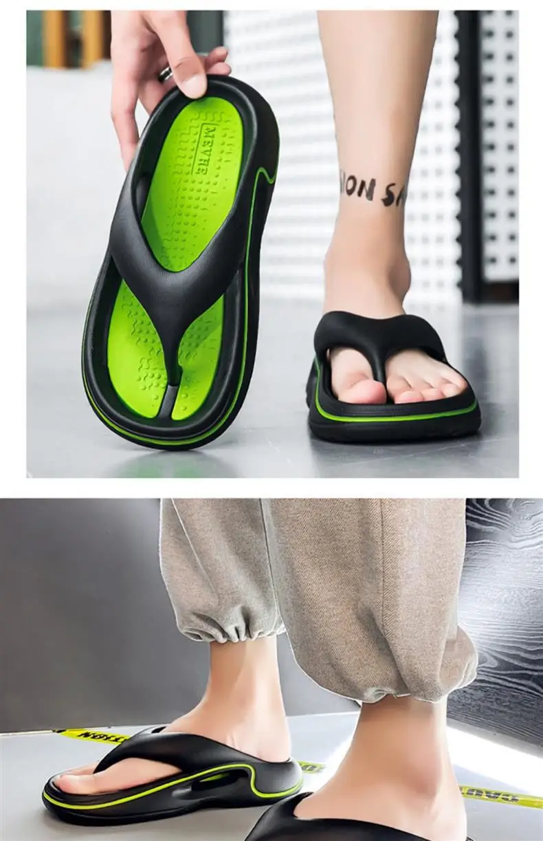Flip-flops Men's Summer Outer Wear Soft Sole Sports Slippers Men's Outdoor Non-slip Soft Bottom Beach Flip-flops — feature 15