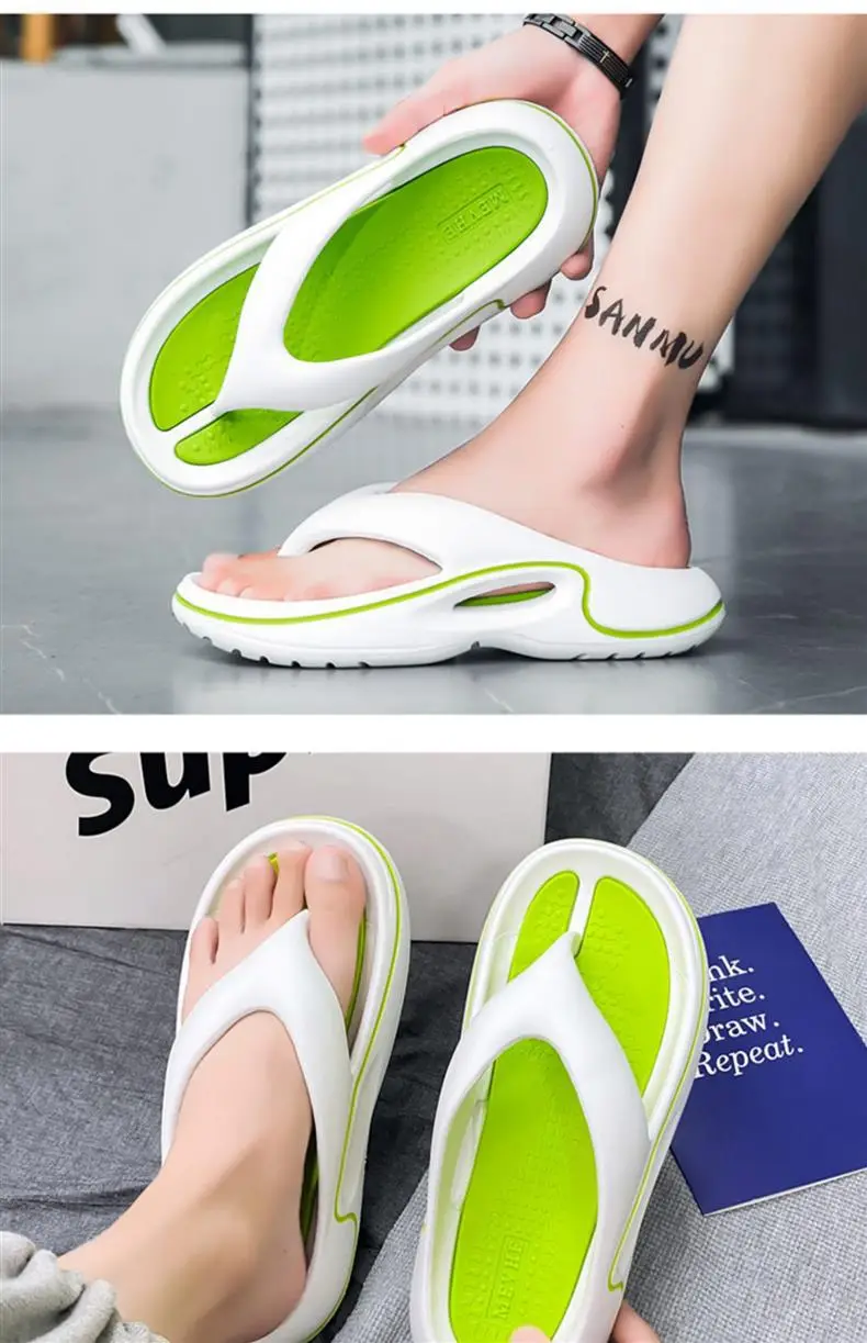 Flip-flops Men's Summer Outer Wear Soft Sole Sports Slippers Men's Outdoor Non-slip Soft Bottom Beach Flip-flops — feature 19