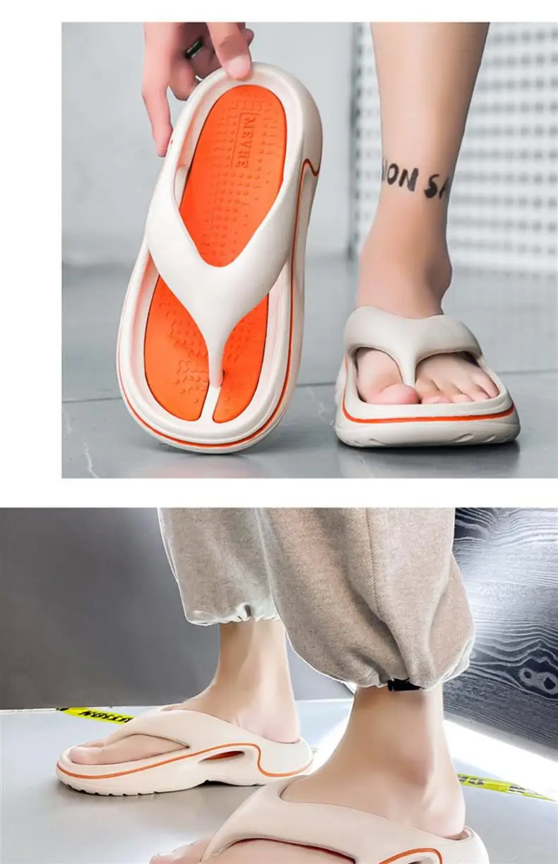Flip-flops Men's Summer Outer Wear Soft Sole Sports Slippers Men's Outdoor Non-slip Soft Bottom Beach Flip-flops — feature 23