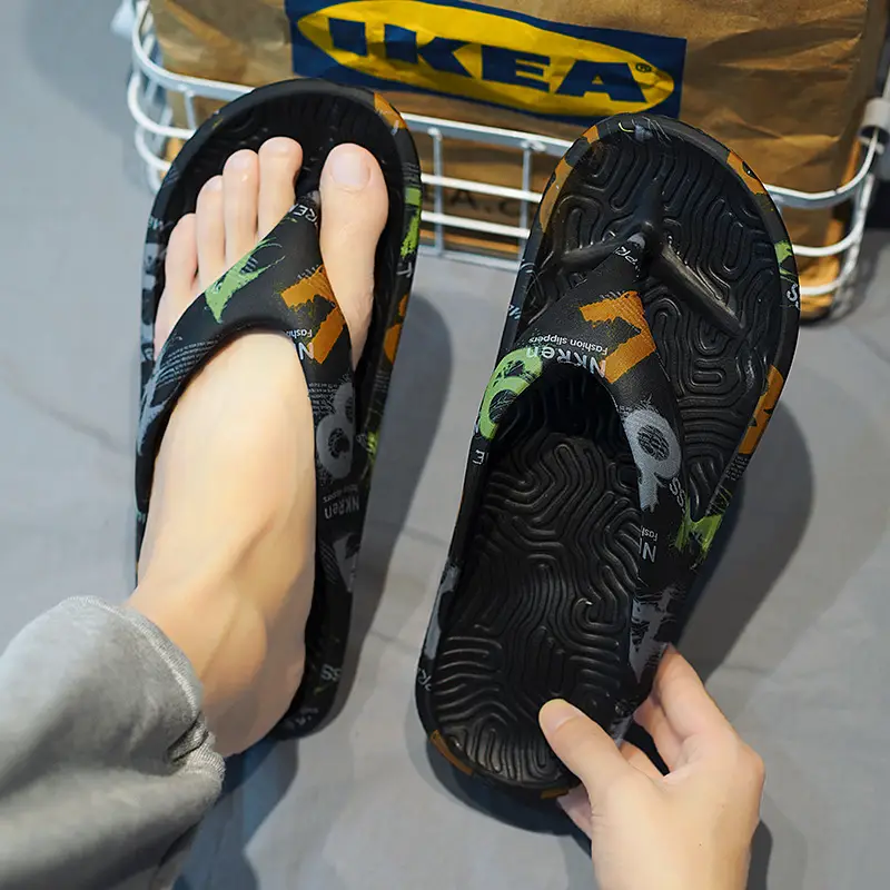 Flip-flops Men's Summer Outer Wear Soft Sole Sports Slippers Men's Outdoor Non-slip Soft Bottom Beach Flip-flops - Image 10