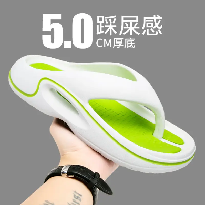 Flip-flops Men's Summer Outer Wear Soft Sole Sports Slippers Men's Outdoor Non-slip Soft Bottom Beach Flip-flops - Image 2