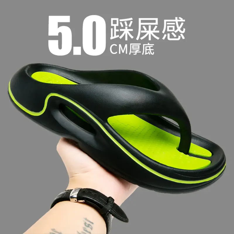Flip-flops Men's Summer Outer Wear Soft Sole Sports Slippers Men's Outdoor Non-slip Soft Bottom Beach Flip-flops - Image 4