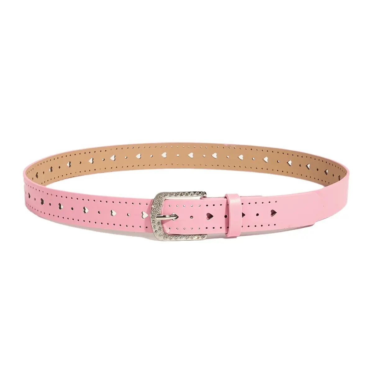 Women's Light Blue Decorative Belt with Buckle - Image 5