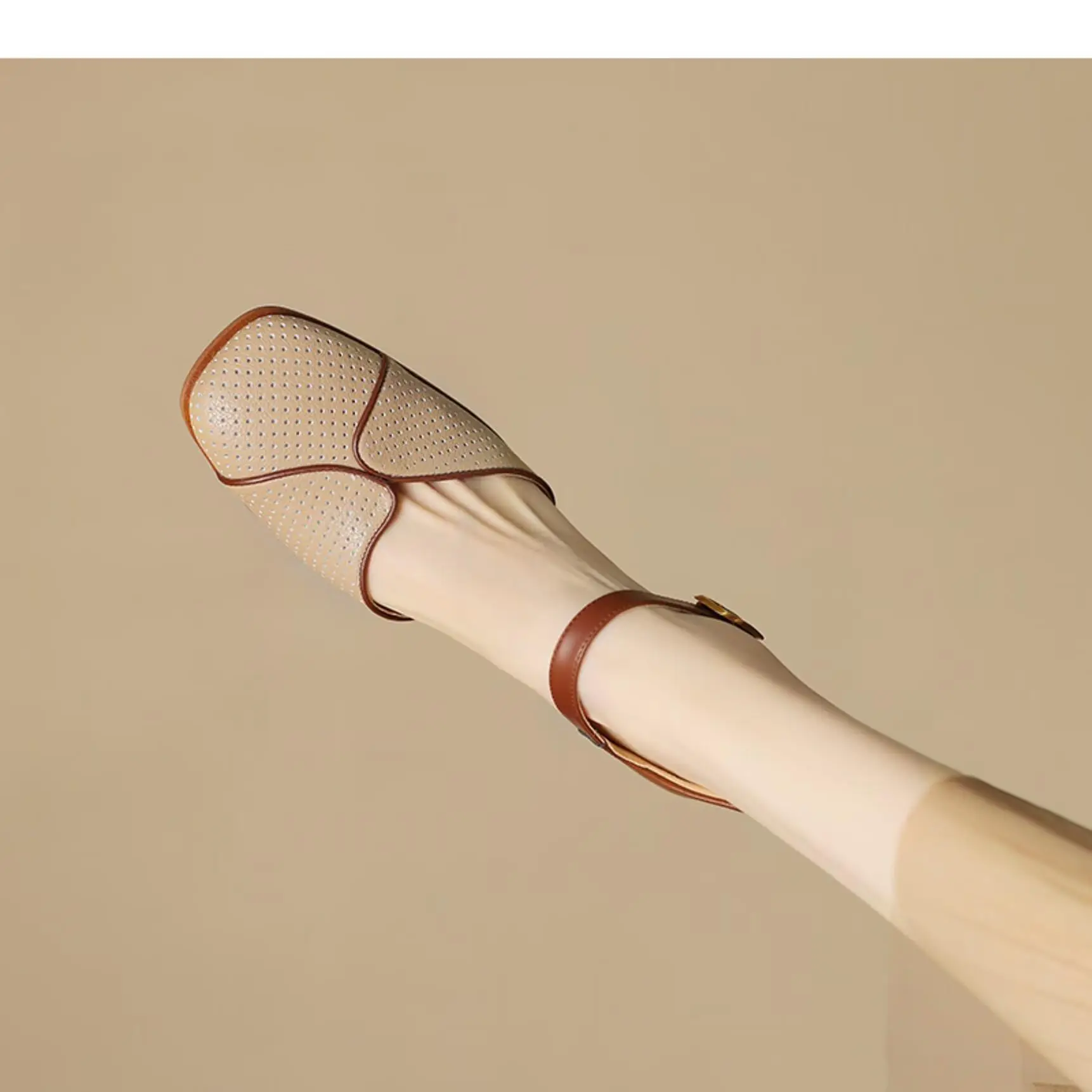 Women's Minimalist Hollow Heel Sandals with Ankle Strap 2024 — feature 2