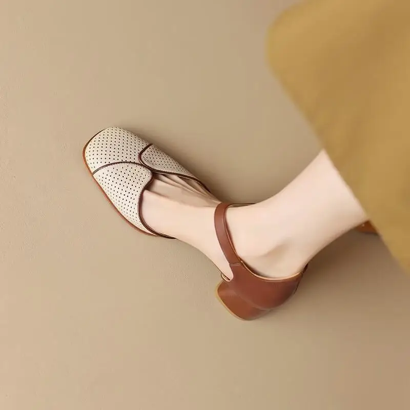 Women's Minimalist Hollow Heel Sandals with Ankle Strap 2024 — feature 5