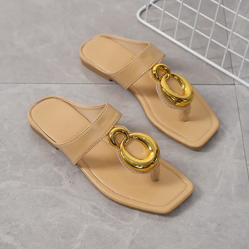 Women Square Toe Metal Clip Sandals 2024 — feature 20