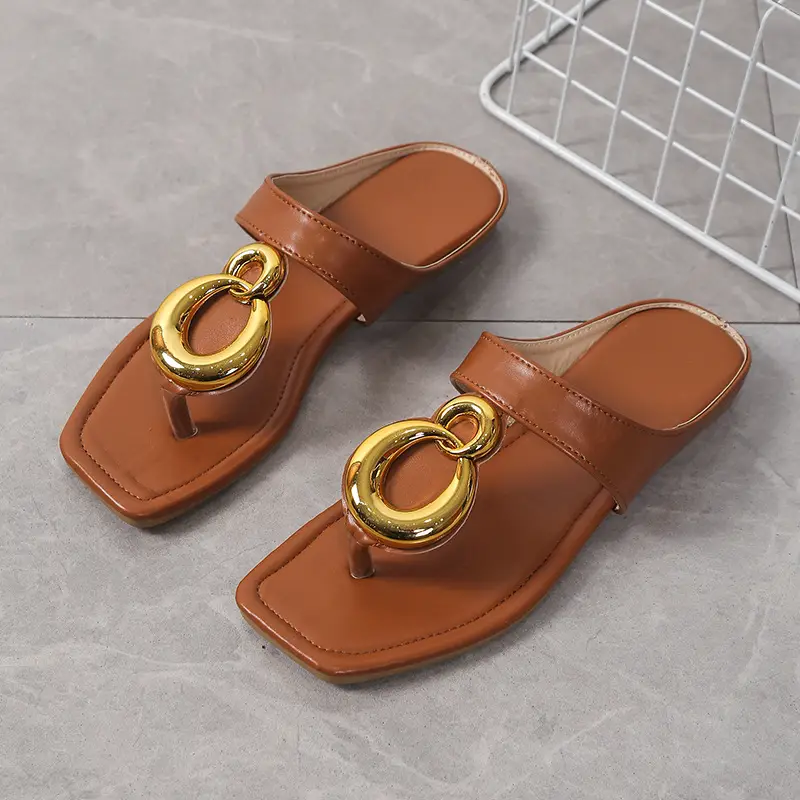 Women Square Toe Metal Clip Sandals 2024 — feature 21